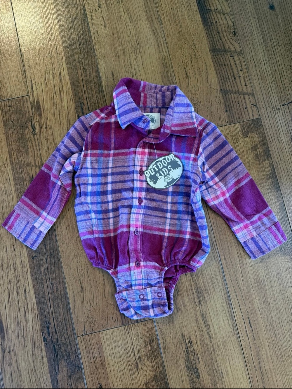 Bass Pro Shops Outdoor Kids Plaid One-Piece Bodysuit